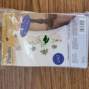 Bucilla # 65462 Palm Tree Cross Stitch Pillowcase set of 2